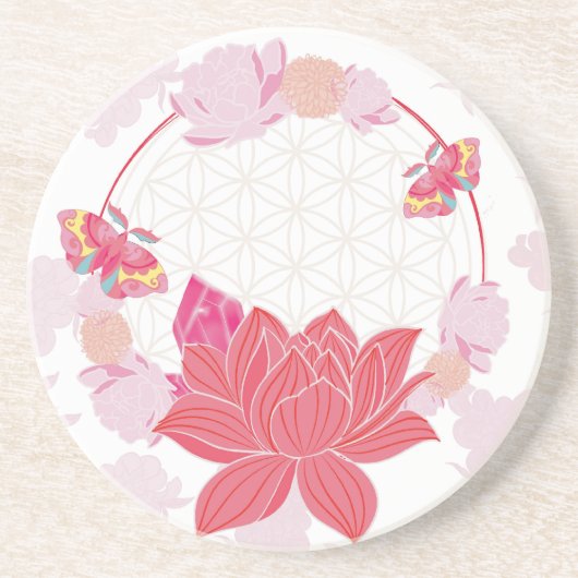 蓮の花 コースター (正面)