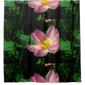 蓮の花 シャワーカーテン (正面)