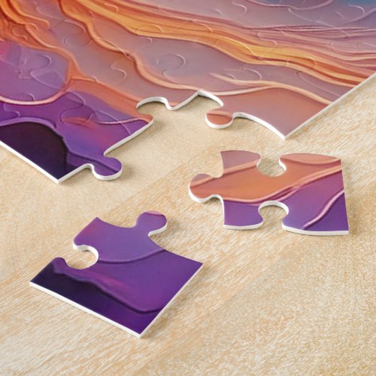 蓮の花 ジグソーパズル (側面)