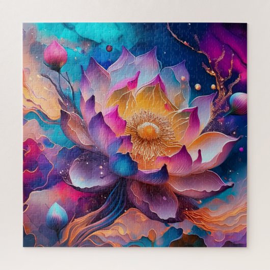 蓮の花 ジグソーパズル (縦)