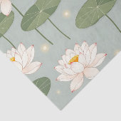 蓮の花 スイレン 睡蓮の池 パターン 薄葉紙 (詳細)