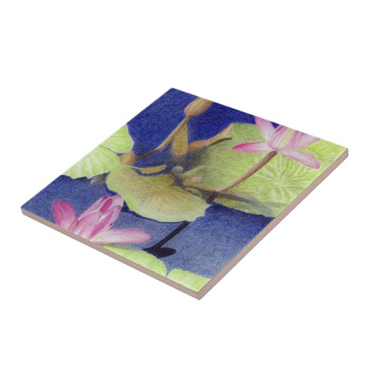 蓮の花 タイル (側面)