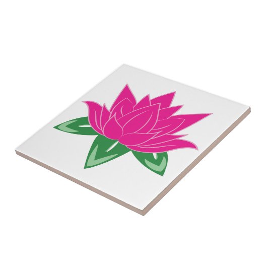 蓮の花 タイル (側面)