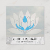 蓮の花 | デイスパ | マッサージセラピスト スクエア名刺 (正面)