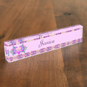 蓮の花 デスクネームプレート (側面)