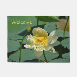 蓮の花 ドアマット