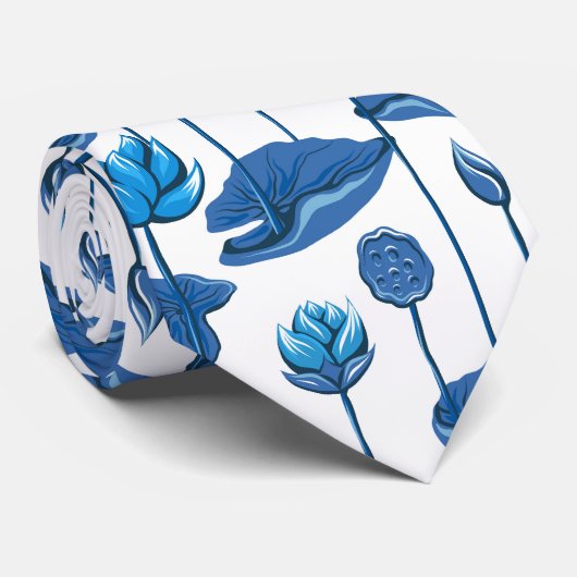 蓮の花 ネクタイ (ロール)