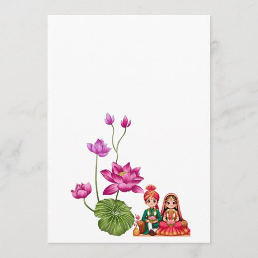 蓮の花、ブライド&グルーム メニュー (正面)