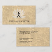 蓮の花 | ヨガインストラクター 名刺 (正面/裏面)