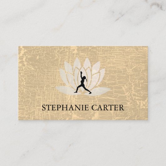 蓮の花 | ヨガインストラクター 名刺 (正面)