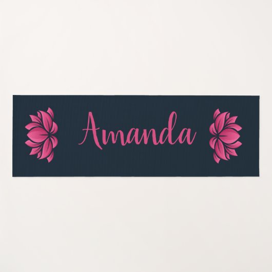 蓮の花 ヨガマット (正面(横))