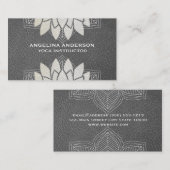 蓮の花 |ヨガ先生 |ヨガ 名刺 (正面/裏面)