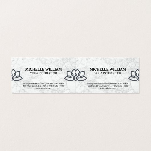蓮の花 |ヨガ先生 | Yoga Studio 名刺 (外部フラット)