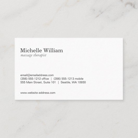 蓮の花 |ヨガ 名刺 (裏面)