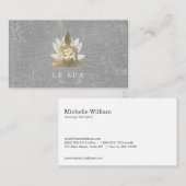 蓮の花 |ヨガ 名刺 (正面/裏面)