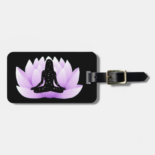 蓮の花 ラゲッジタグ (正面横)