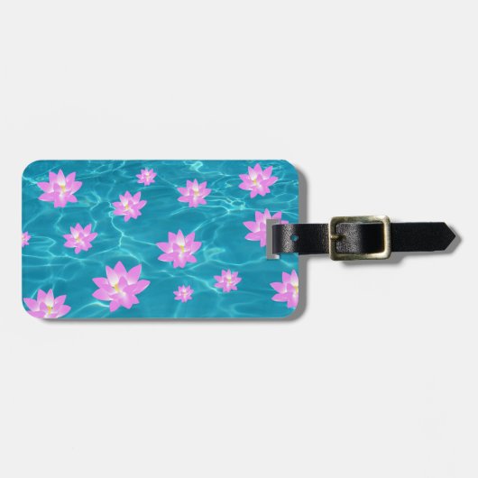 蓮の花 ラゲッジタグ (正面横)