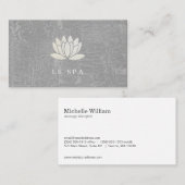 蓮の花 名刺 (正面/裏面)