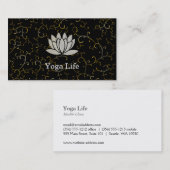 蓮の花 名刺 (正面/裏面)