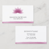 蓮の花 名刺 (正面/裏面)