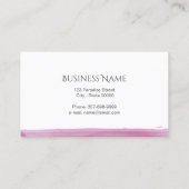 蓮の花 名刺 (裏面)