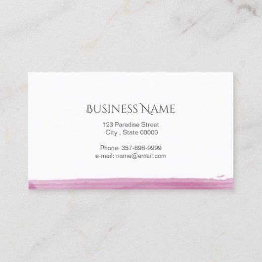 蓮の花 名刺 (裏面)