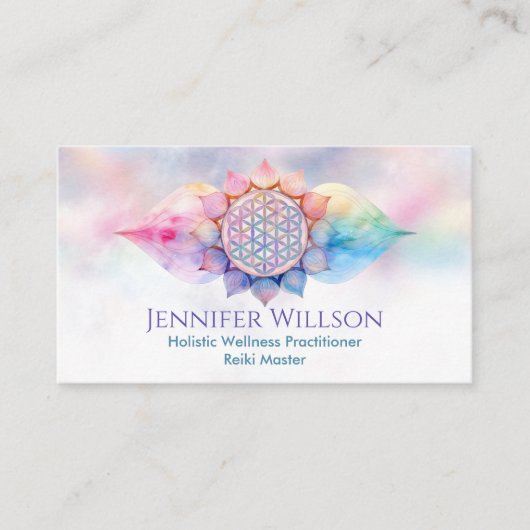 蓮の花 名刺 (正面)