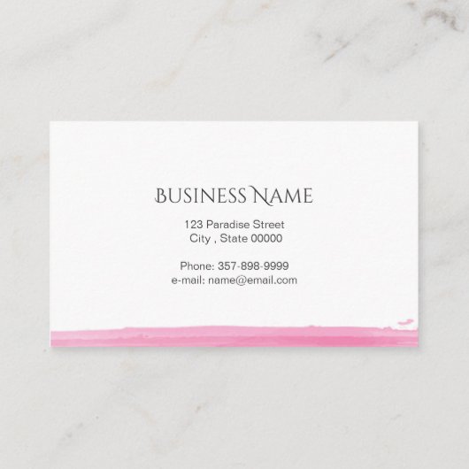 蓮の花 名刺 (裏面)