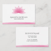 蓮の花 名刺 (正面/裏面)