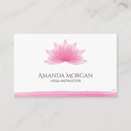 蓮の花 名刺 (正面)