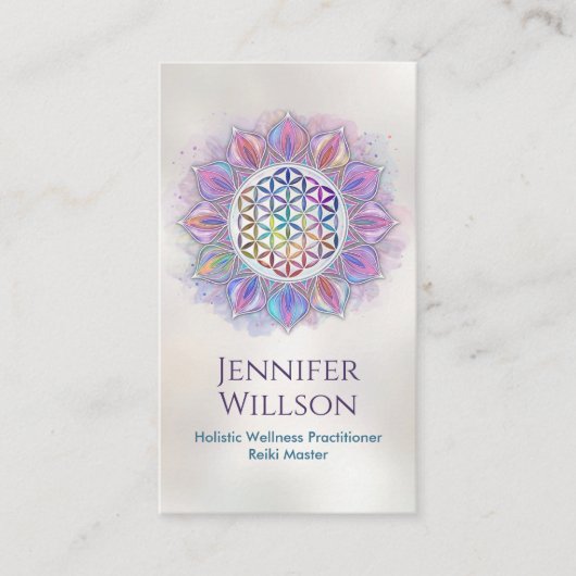 蓮の花 名刺 (正面)