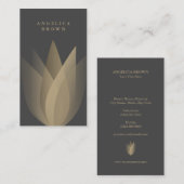 蓮の花 名刺 (正面/裏面)