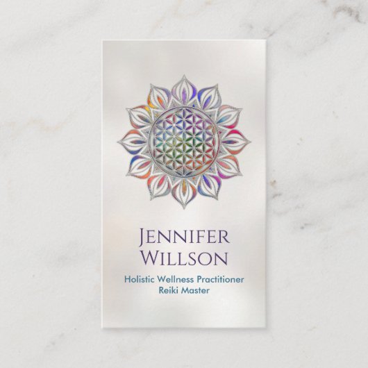 蓮の花 名刺 (正面)