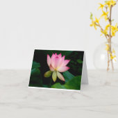 蓮の花 – 折り空白のカード カード (黄色い花)