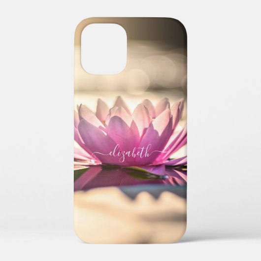 蓮の花、湖、禅 Case-Mate iPhoneケース (裏面)