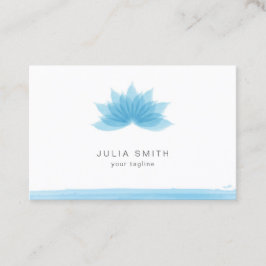 蓮の花（青） 名刺