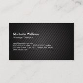 蓮の花 | 黒いタイリング 名刺 (裏面)