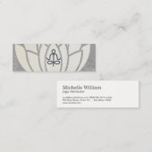 蓮の花 | Hand | ヨガポーズ スキニー名刺 (正面/裏面)