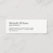 蓮の花 | Hand | ヨガポーズ スキニー名刺 (裏面)