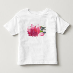 蓮の花 [Nelumbo speciosum] 満開 トドラーTシャツ
