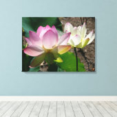 蓮の花I キャンバスプリント (インサイチュ (ウッドフロア))