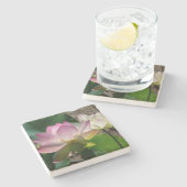 蓮の花I ストーンコースター (横)