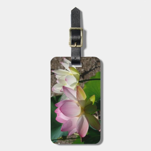 蓮の花I ラゲッジタグ (正面縦)