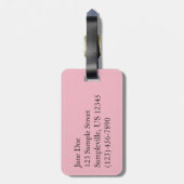 蓮の花I ラゲッジタグ (裏面縦)