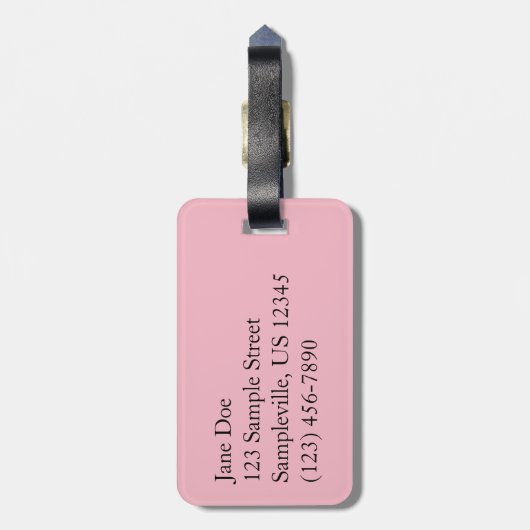 蓮の花I ラゲッジタグ (裏面縦)