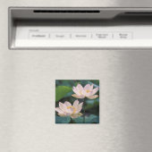 蓮の花in花中国 マグネット (インサイチュ (食洗機))