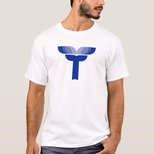 蓮の花T文字モノグラム Tシャツ (正面)