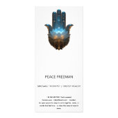 蓮の輝き | ハムサの手 デザイン ラックカード (裏面)