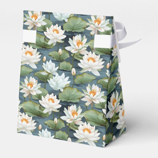 蓮エレガントの花タイル模様（大） フェイバーボックス (裏面サイド)