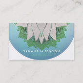 蓮エレガント花マンダラロゴヨガ 名刺 (正面)